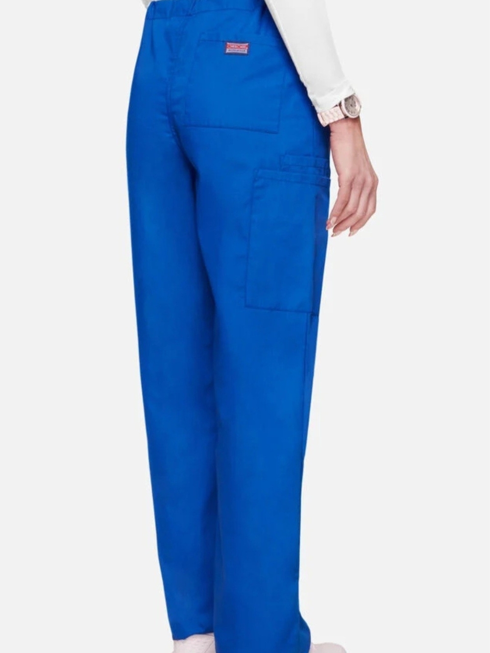 Cherokee Women's Bright Royal Blue Straight-Leg Scrub Pants